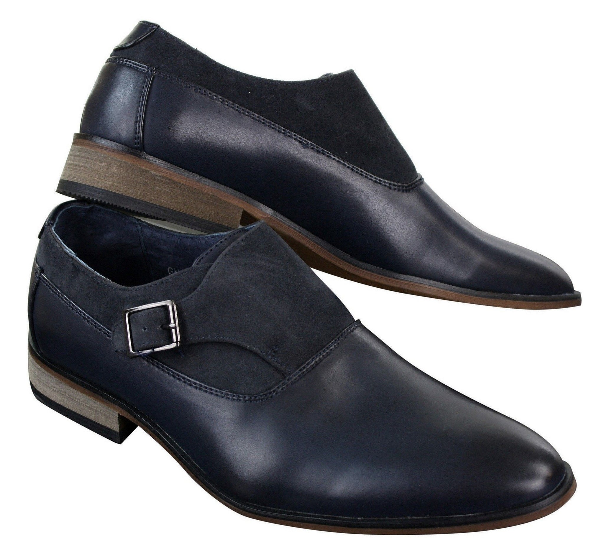 Ανδρικά Δερμάτινα & Σουέτ Slip-on Παπούτσια Ιταλικού Σχεδιασμού με Αγκράφα, Έξυπνα, Καθημερινά, Επίσημα