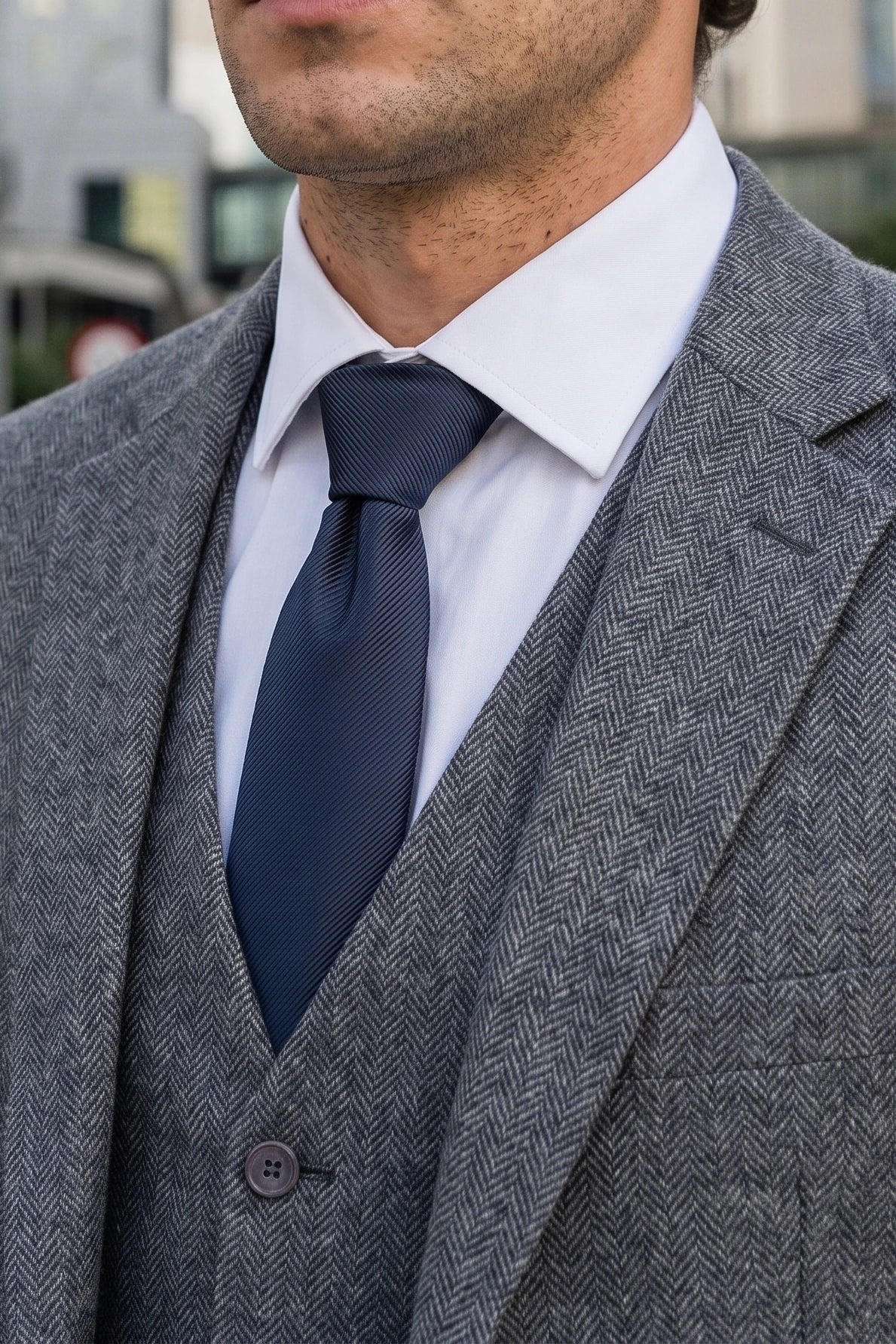 Ανδρική Γραβάτα Navy Slim 6cm Μονόχρωμη