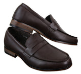 Ανδρικά μοκασίνια από δέρμα Nubuck Slip On Παπούτσια Vintage Retro Classic