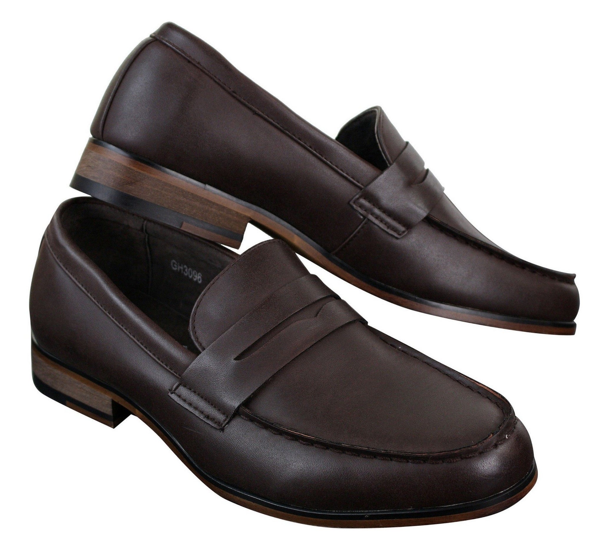 Ανδρικά μοκασίνια από δέρμα Nubuck Slip On Παπούτσια Vintage Retro Classic