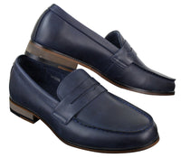 Ανδρικά μοκασίνια από δέρμα Nubuck Slip On Παπούτσια Vintage Retro Classic