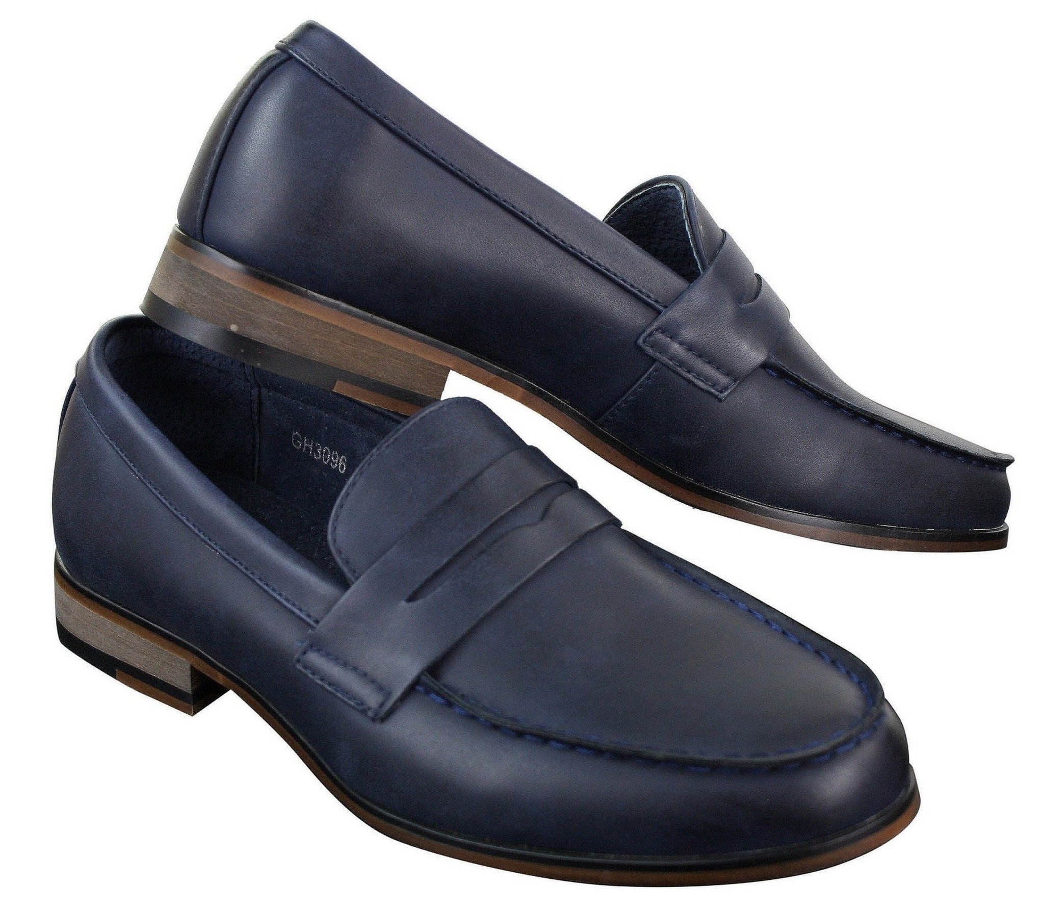 Ανδρικά μοκασίνια από δέρμα Nubuck Slip On Παπούτσια Vintage Retro Classic
