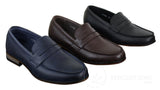Ανδρικά μοκασίνια από δέρμα Nubuck Slip On Παπούτσια Vintage Retro Classic
