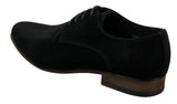 Ανδρικά παπούτσια Nubuck Suede με κορδόνια και λάστιχο στο τελείωμα, μπλε, καφέ, μαύρο