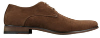 Ανδρικά παπούτσια Nubuck Suede με κορδόνια και λάστιχο στο τελείωμα, μπλε, καφέ, μαύρο