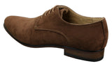 Ανδρικά παπούτσια Nubuck Suede με κορδόνια και λάστιχο στο τελείωμα, μπλε, καφέ, μαύρο