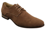 Ανδρικά παπούτσια Nubuck Suede με κορδόνια και λάστιχο στο τελείωμα, μπλε, καφέ, μαύρο