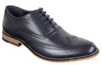 Ανδρικά δερμάτινα ρετρό vintage παπούτσια Gatsby Brouges Smart Designer με κορδόνια