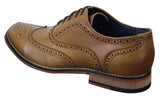 Ανδρικά δερμάτινα ρετρό vintage παπούτσια Gatsby Brouges Smart Designer με κορδόνια