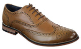 Ανδρικά δερμάτινα ρετρό vintage παπούτσια Gatsby Brouges Smart Designer με κορδόνια