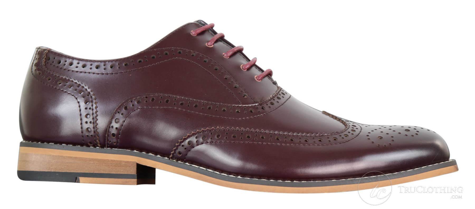 Ανδρικά δερμάτινα ρετρό vintage παπούτσια Gatsby Brouges Smart Designer με κορδόνια