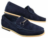 Ανδρικά Loafers με αγκράφα Horsebit Driving Shoes Retro Smart Casual Suede