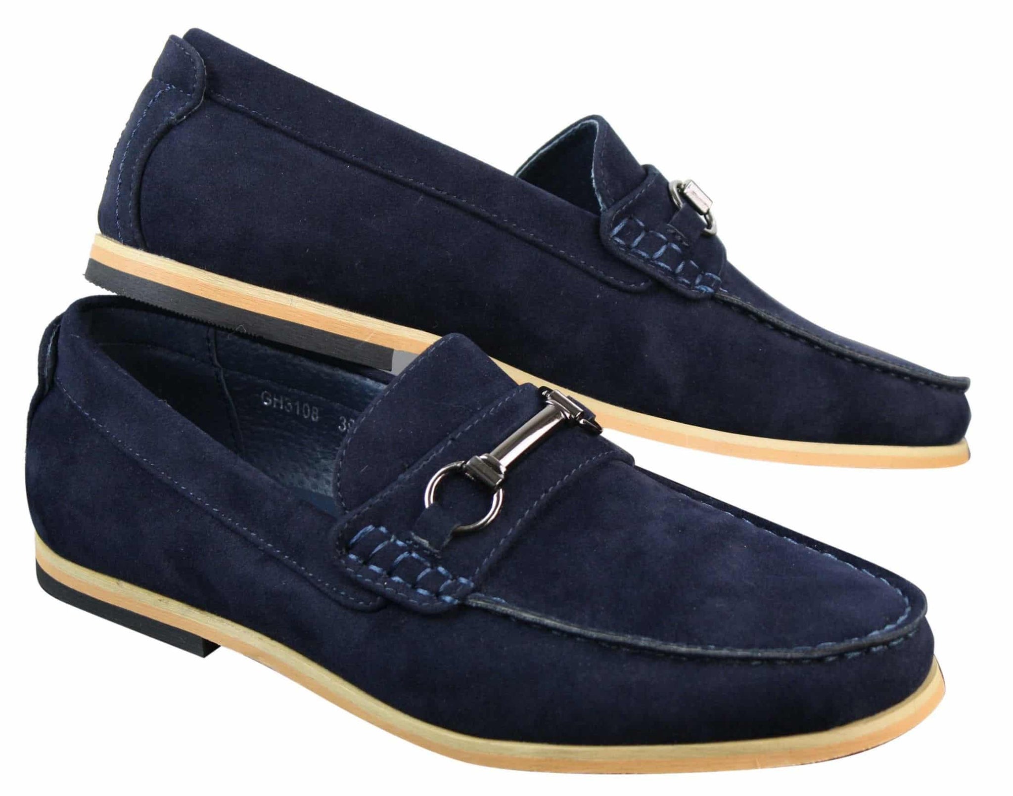 Ανδρικά Loafers με αγκράφα Horsebit Driving Shoes Retro Smart Casual Suede