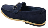 Ανδρικά Loafers με αγκράφα Horsebit Driving Shoes Retro Smart Casual Suede