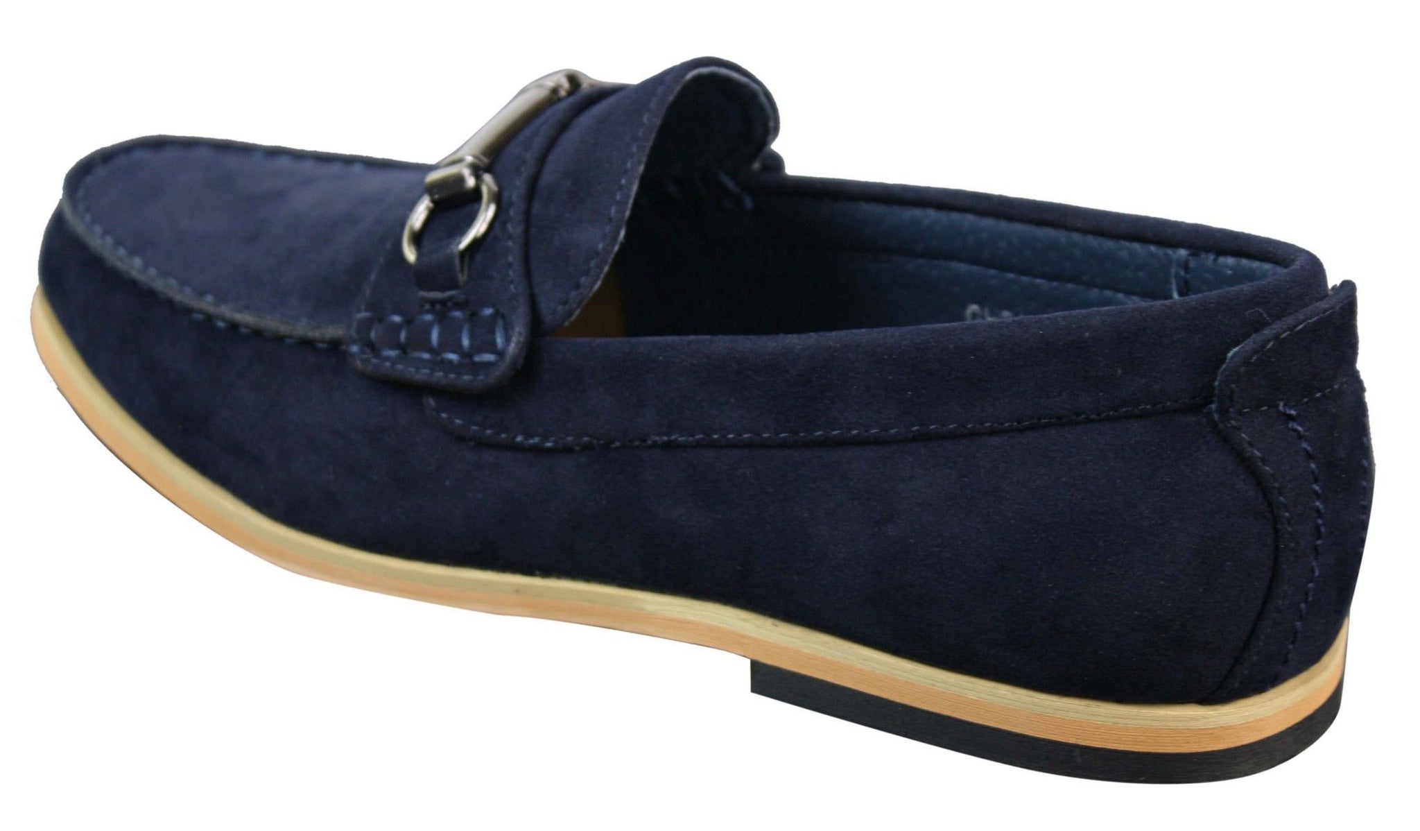 Ανδρικά Loafers με αγκράφα Horsebit Driving Shoes Retro Smart Casual Suede