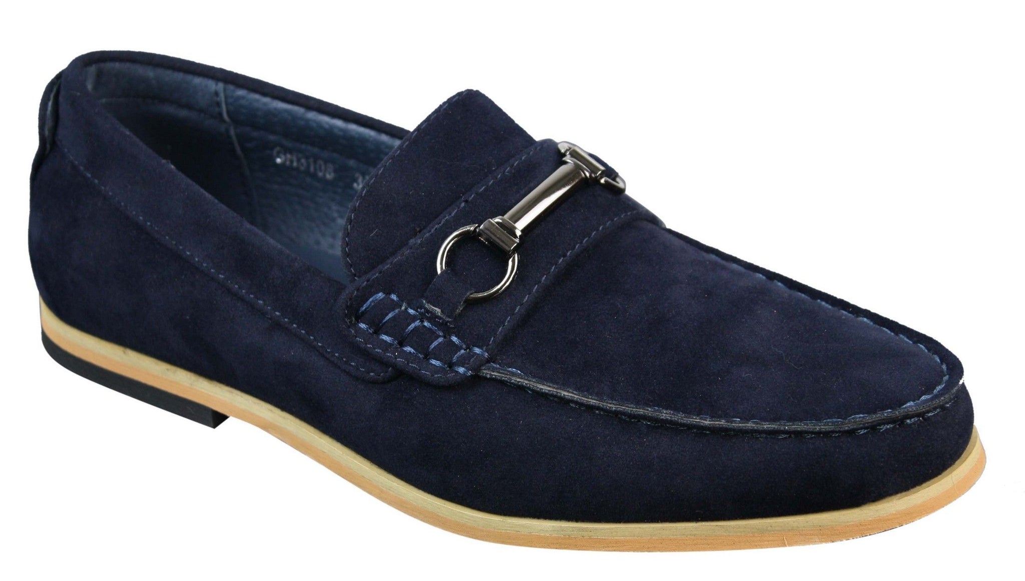 Ανδρικά Loafers με αγκράφα Horsebit Driving Shoes Retro Smart Casual Suede