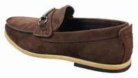 Ανδρικά Loafers με αγκράφα Horsebit Driving Shoes Retro Smart Casual Suede