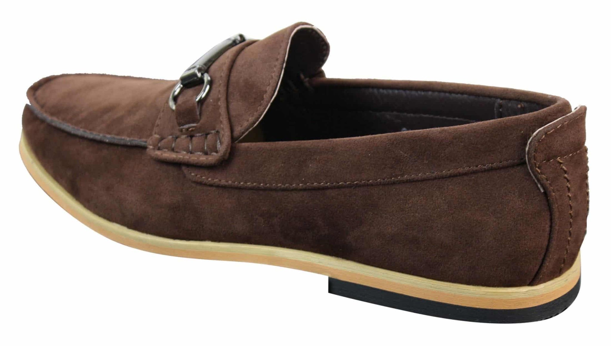 Ανδρικά Loafers με αγκράφα Horsebit Driving Shoes Retro Smart Casual Suede