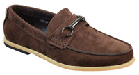 Ανδρικά Loafers με αγκράφα Horsebit Driving Shoes Retro Smart Casual Suede