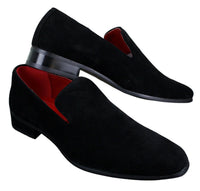 Ανδρικά Slip On Σουέτ Loafers Driving Shoes Δερμάτινα Smart Casual Κόκκινο Μπλε Μαύρο
