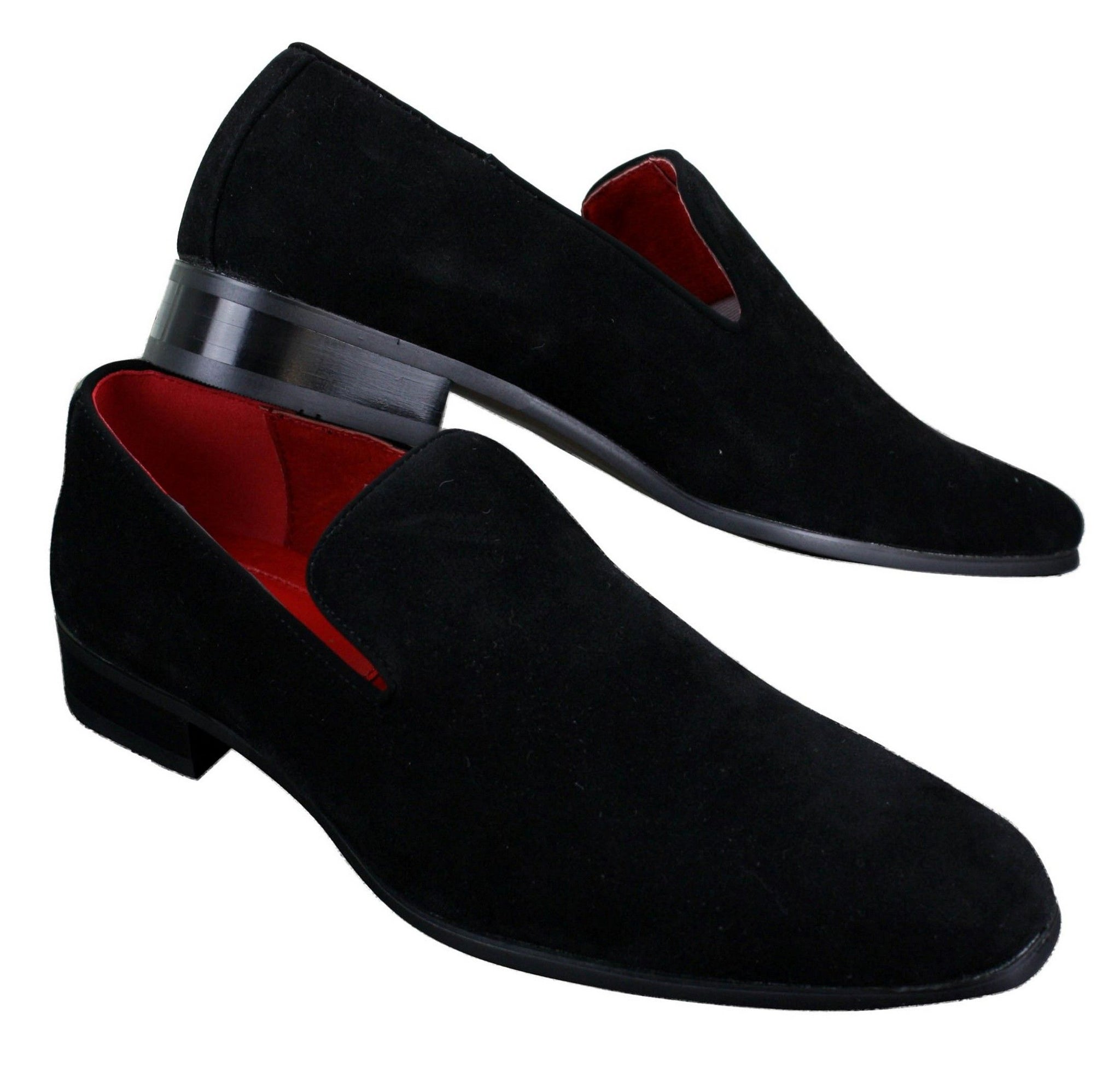 Ανδρικά Slip On Σουέτ Loafers Driving Shoes Δερμάτινα Smart Casual Κόκκινο Μπλε Μαύρο