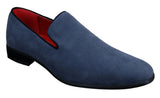 Ανδρικά Slip On Σουέτ Loafers Driving Shoes Δερμάτινα Smart Casual Κόκκινο Μπλε Μαύρο