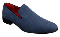 Ανδρικά Slip On Σουέτ Loafers Driving Shoes Δερμάτινα Smart Casual Κόκκινο Μπλε Μαύρο