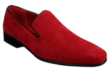 Ανδρικά Slip On Σουέτ Loafers Driving Shoes Δερμάτινα Smart Casual Κόκκινο Μπλε Μαύρο