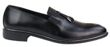 Ανδρικά παπούτσια με slip-on και μεταλλικό φινίρισμα