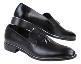 Ανδρικά παπούτσια με slip-on και μεταλλικό φινίρισμα
