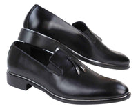 Ανδρικά παπούτσια με slip-on και μεταλλικό φινίρισμα
