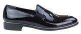 Ανδρικά παπούτσια με slip-on και μεταλλικό φινίρισμα