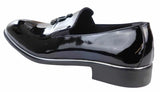 Ανδρικά παπούτσια με slip-on και μεταλλικό φινίρισμα