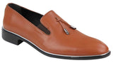Ανδρικά παπούτσια με slip-on και μεταλλικό φινίρισμα