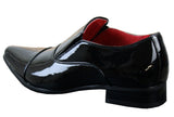Ανδρικά Έξυπνα Επίσημα Slip-On Λευκά Λαμπερά Λουστρίνι Παπούτσια με Δερμάτινη Επένδυση Ιταλικά