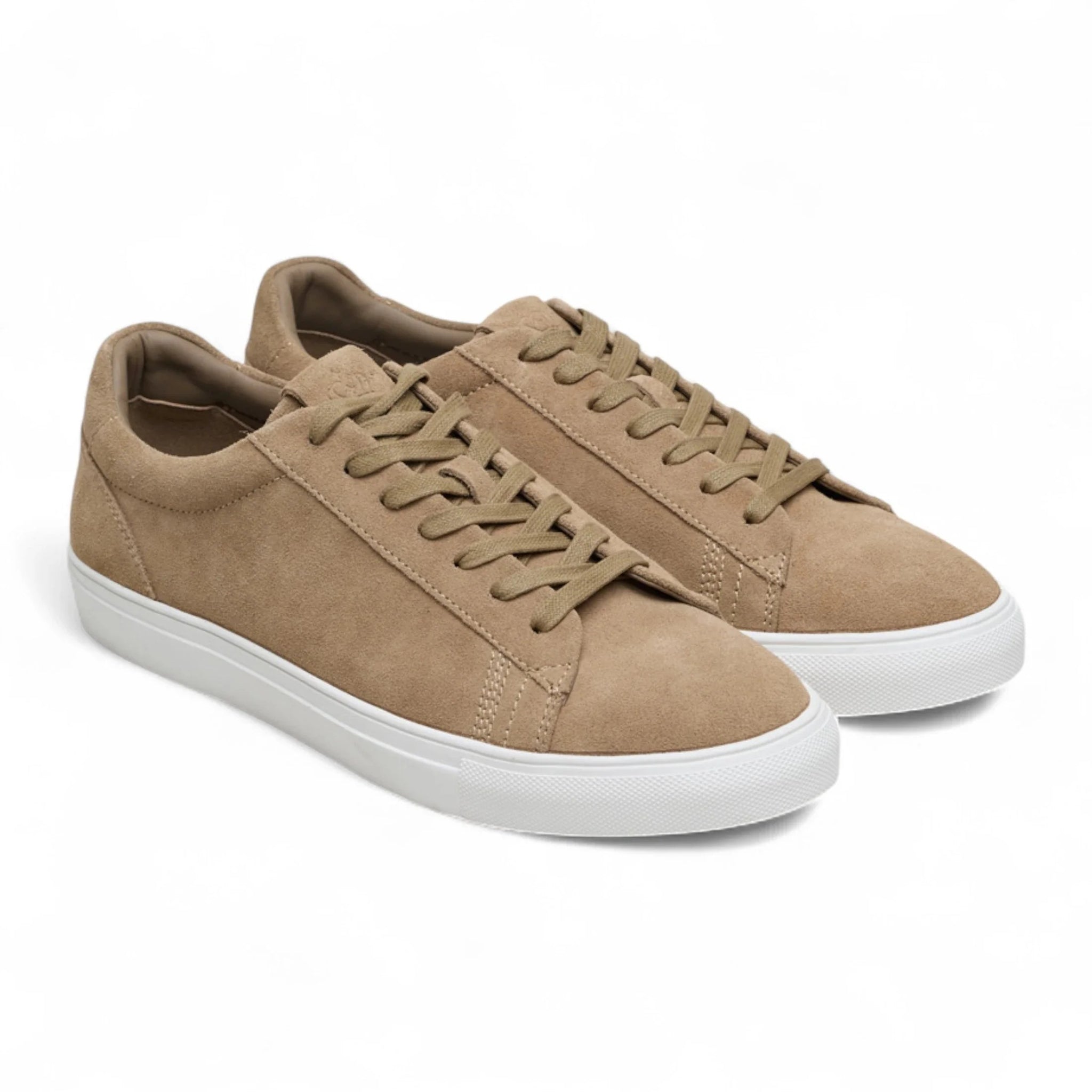 Ανδρικά Casual Sneakers από Σουέτ σε Γκρι απόχρωση Stone Grey με Δερμάτινα Κορδόνια