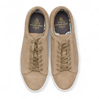 Ανδρικά Casual Sneakers από Σουέτ σε Γκρι απόχρωση Stone Grey με Δερμάτινα Κορδόνια