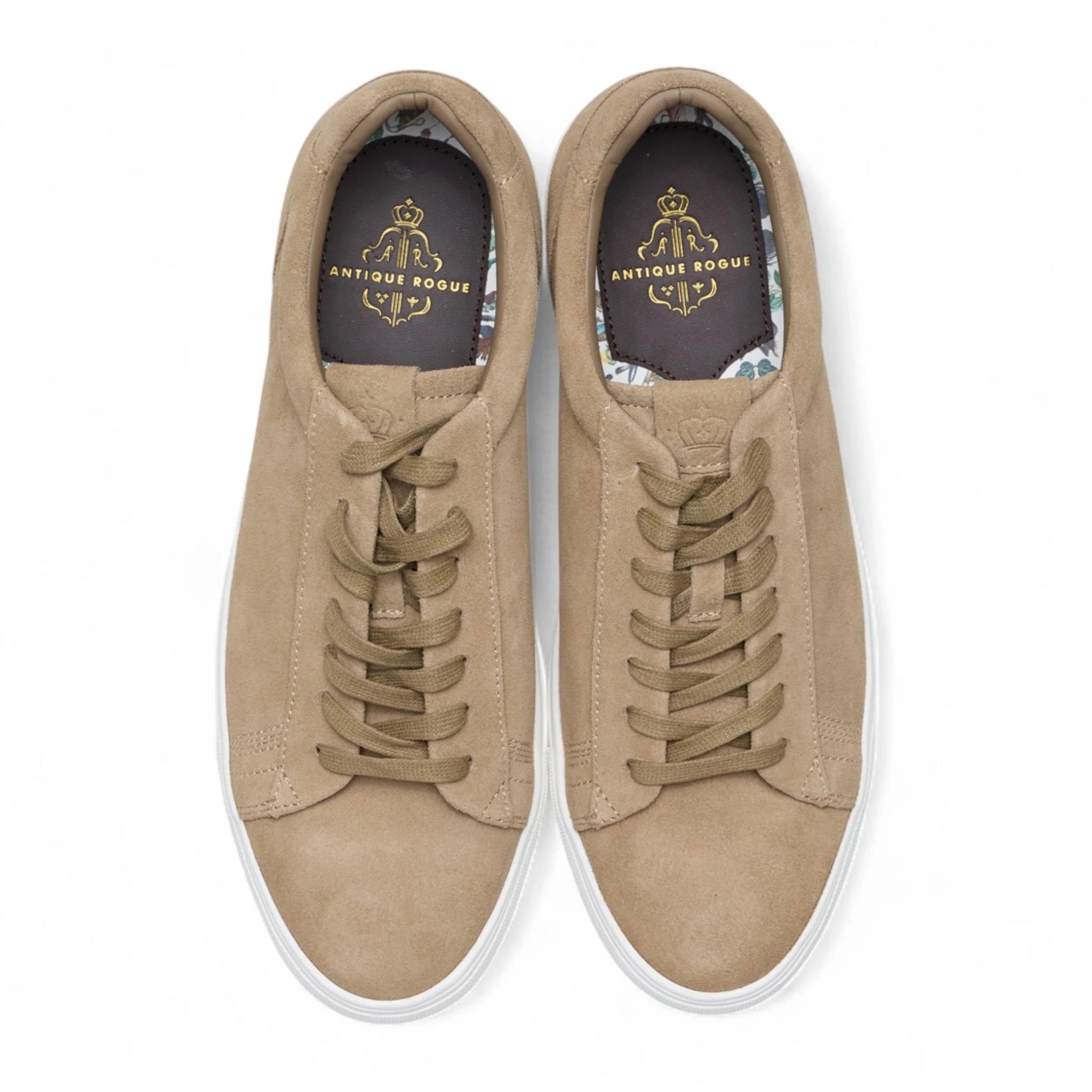 Ανδρικά Casual Sneakers από Σουέτ σε Γκρι απόχρωση Stone Grey με Δερμάτινα Κορδόνια