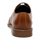 Ανδρικά Δερμάτινα Παπούτσια Oxford Brogue με Καφέ Σχέδιο