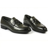 Ανδρικά Loafers με Γυαλιστερό Φούντα και Σλιπ-Οn