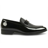Ανδρικά Loafers με ανάγλυφη υφή και αγκράφα στο μπροστινό μέρος, εμβληματικά, με φιόγκο