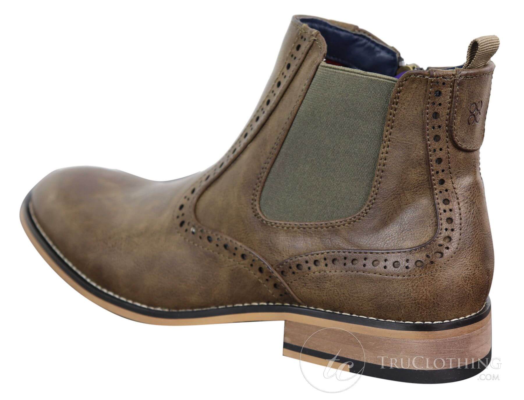 Ανδρικά vintage μποτάκια Brogue μέχρι τον αστράγαλο - Cavani Fox
