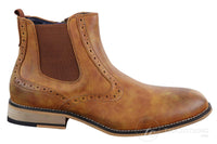 Ανδρικά vintage μποτάκια Brogue μέχρι τον αστράγαλο - Cavani Fox