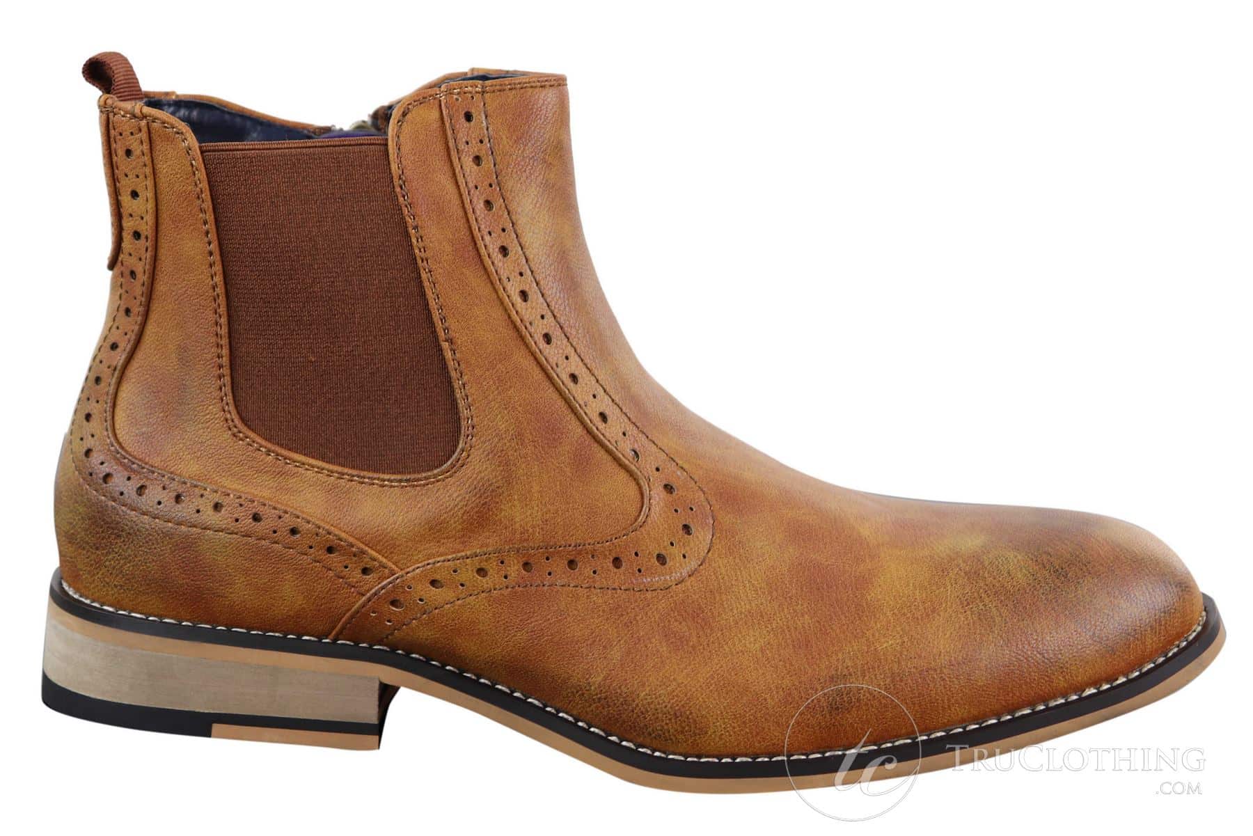 Ανδρικά vintage μποτάκια Brogue μέχρι τον αστράγαλο - Cavani Fox