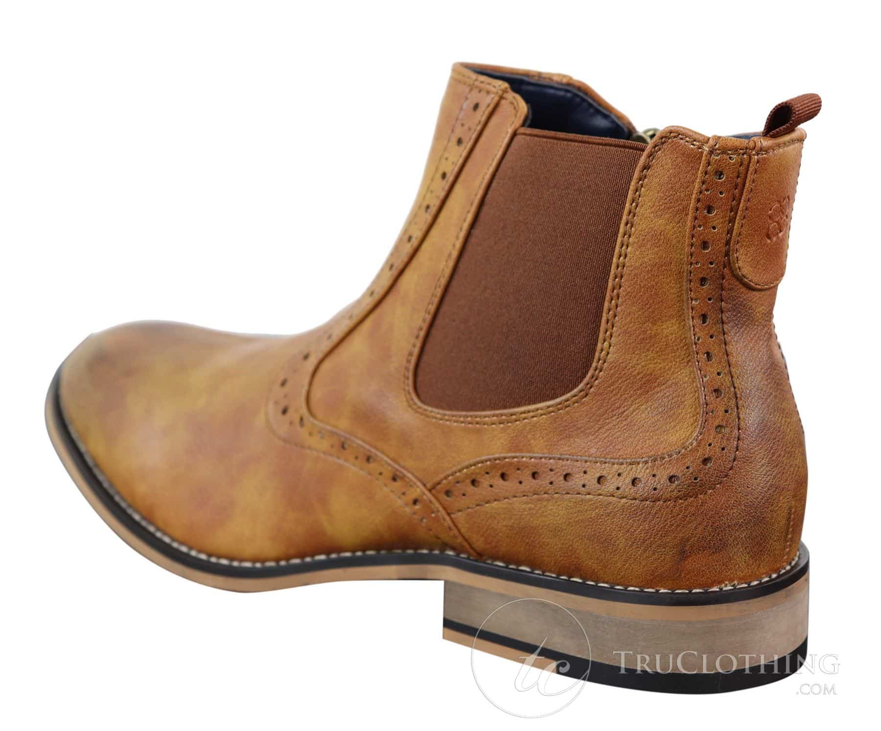 Ανδρικά vintage μποτάκια Brogue μέχρι τον αστράγαλο - Cavani Fox
