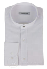 Ανδρικό πουκάμισο με vintage καρό σχέδιο και αφαιρούμενο γιακά