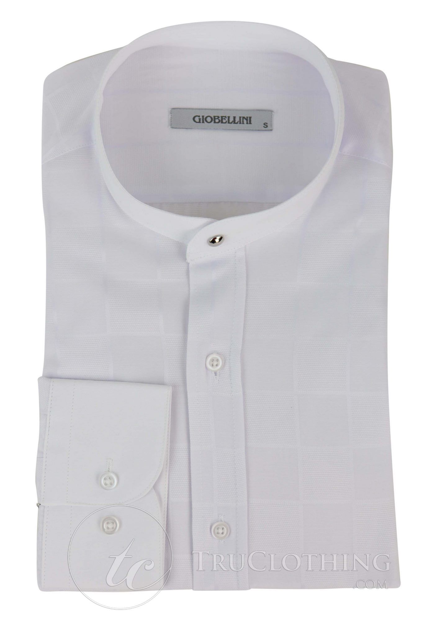 Ανδρικό πουκάμισο με vintage καρό σχέδιο και αφαιρούμενο γιακά