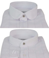 Ανδρικό πουκάμισο με vintage καρό σχέδιο και αφαιρούμενο γιακά