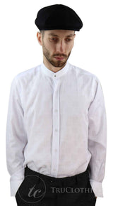 Ανδρικό πουκάμισο με vintage καρό σχέδιο και αφαιρούμενο γιακά