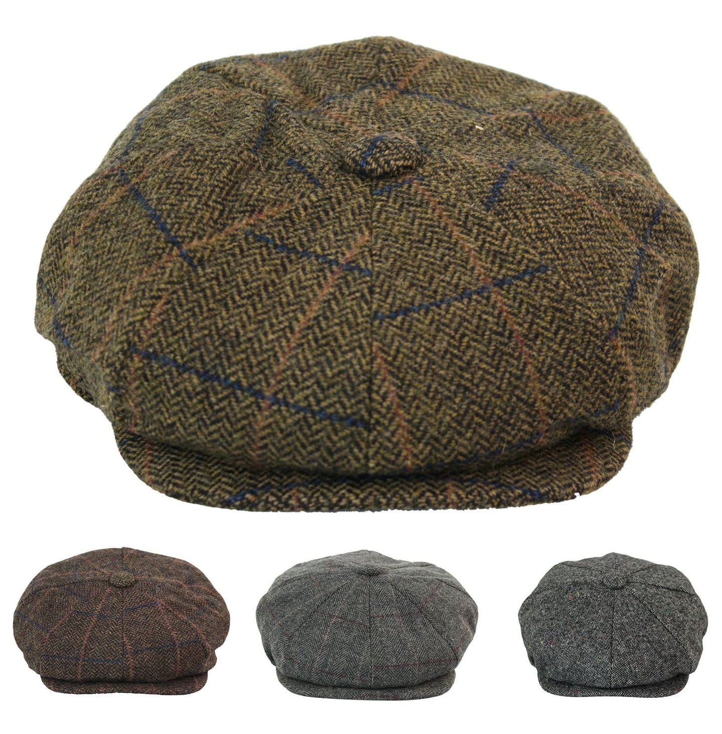 Ανδρικό Vintage Tweed Καπέλο Peaky Blinders